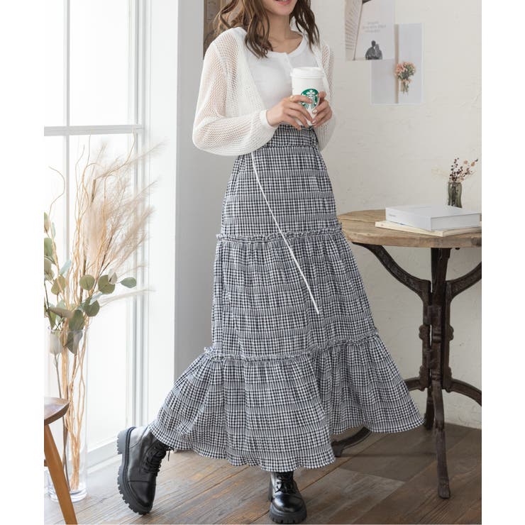 メッシュクロップドカーディガン ショート丈 長袖 | Ada. | 詳細画像97 