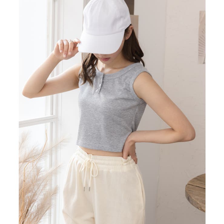 over neath タンクトップ　エディットフォールル over neath タンクトップ エディットフォールル OVERNEATH】リブ