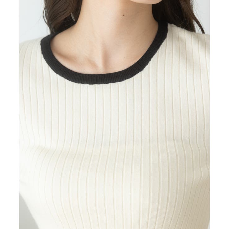バイカラーデザインニット | Ada. | 詳細画像40 