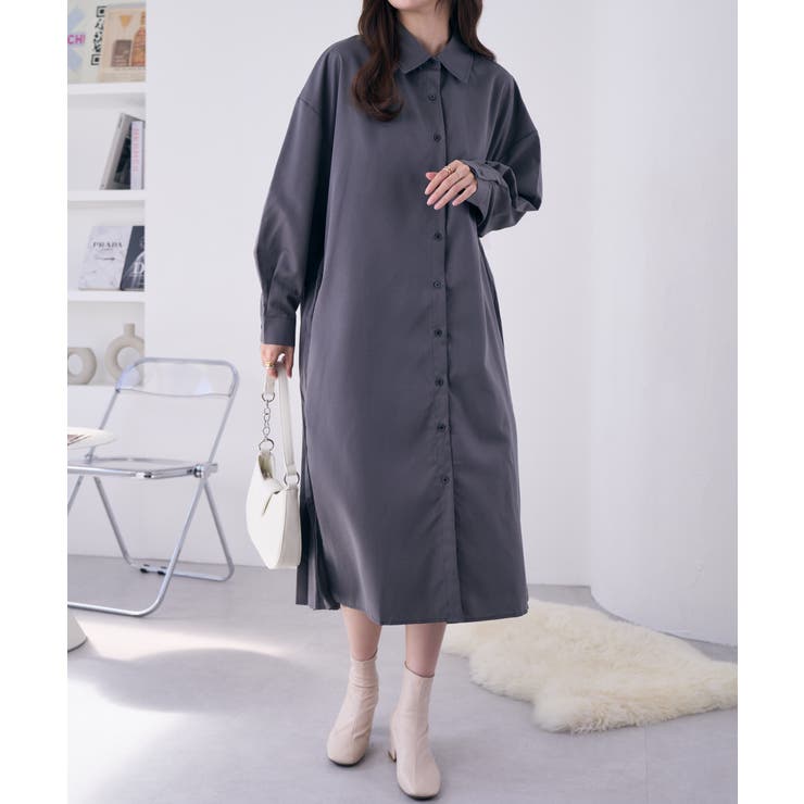 バックプリーツロングシャツ[品番：ORGW0000635]｜Ada.（エイダ