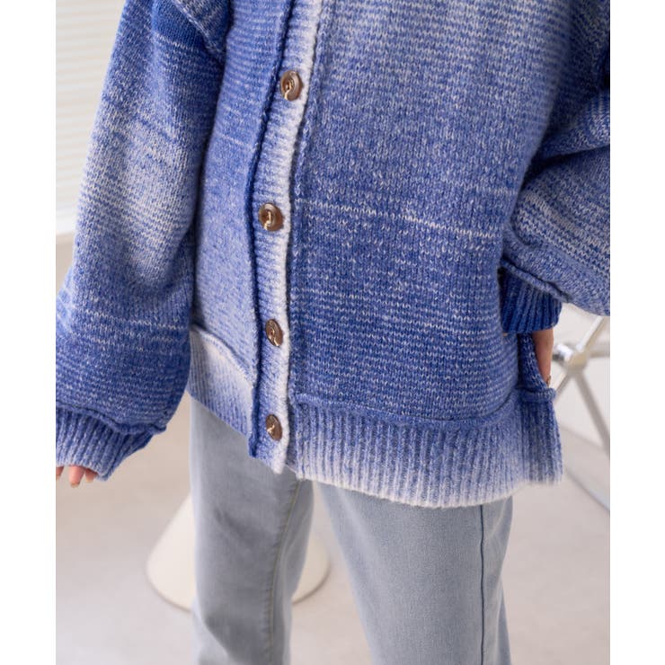 グラデーションニットカーディガン[品番：ORGW0000720]｜Ada.（エイダ