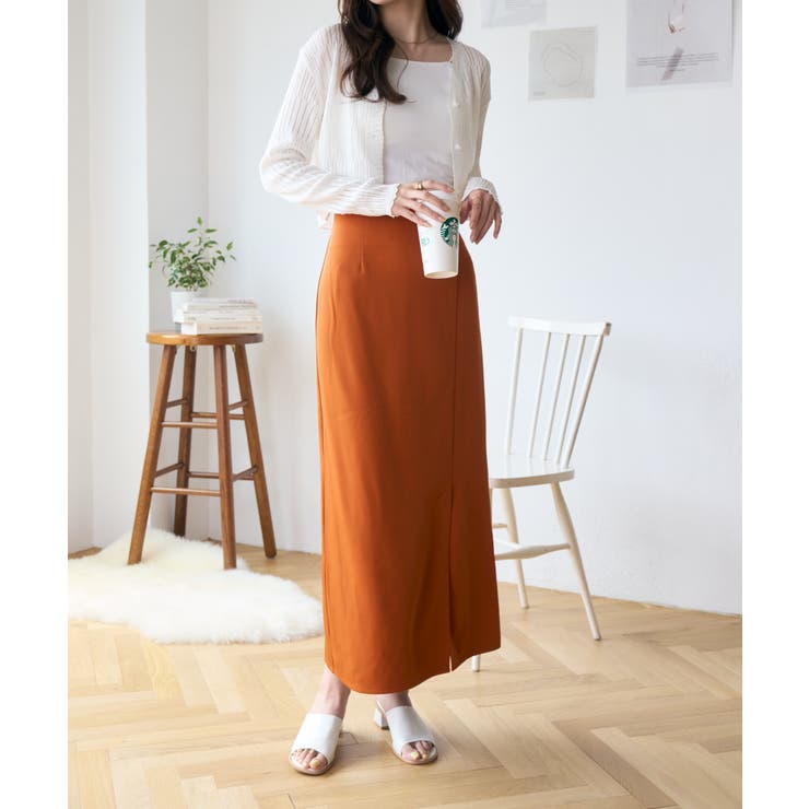 透かしランダムリブVネックショートカーディガン | Ada. | 詳細画像22 