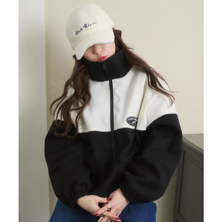 バイカラーオーバーサイズ ブルゾン[品番：ORGW0007858]｜Ada.（エイダ）のレディースファッション通販｜SHOPLIST（ショップリスト）