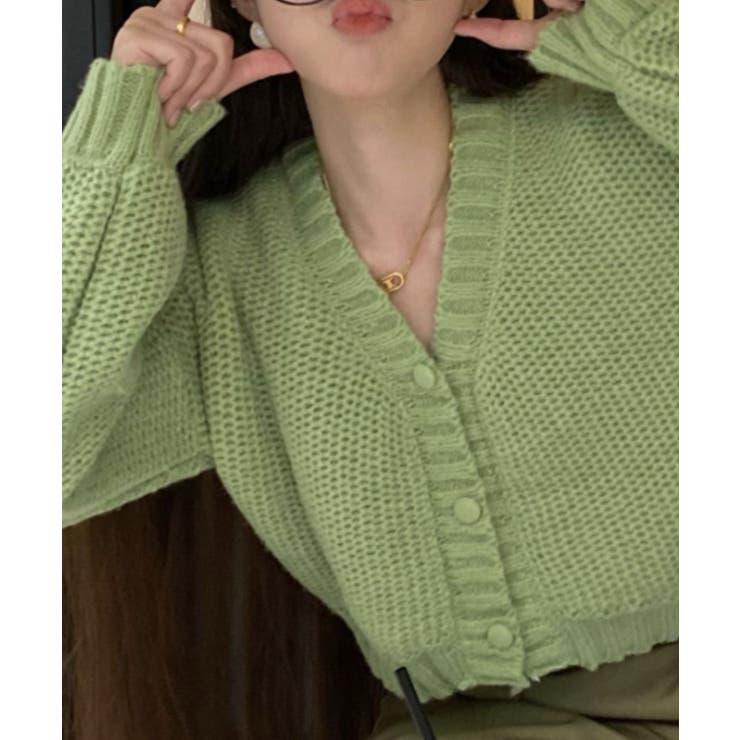 MIU MIU くるみボタン ウール ショートコート グリーン ウールライクくるみボタンファー襟コート(100~160cm)(100cm