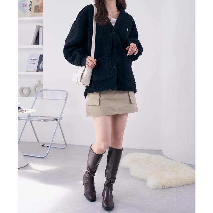 U.S. POLO ASSN. ボアフリースカーディガン | Ada. | 詳細画像12 