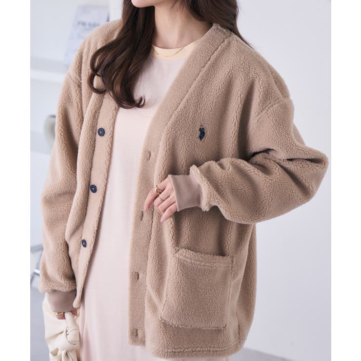 U.S. POLO ASSN. ボアフリースカーディガン | Ada. | 詳細画像26 