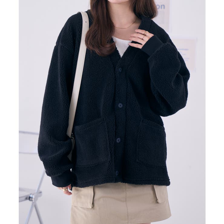 U.S. POLO ASSN. ボアフリースカーディガン | Ada. | 詳細画像8 