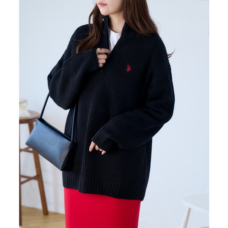 U.S. POLO ASSN. ハーフジップニット | Ada. | 詳細画像24 