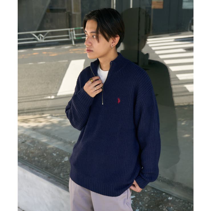 U.S. POLO ASSN. ハーフジップニット | Ada. | 詳細画像35 