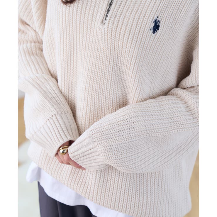 U.S. POLO ASSN. ハーフジップニット | Ada. | 詳細画像48 