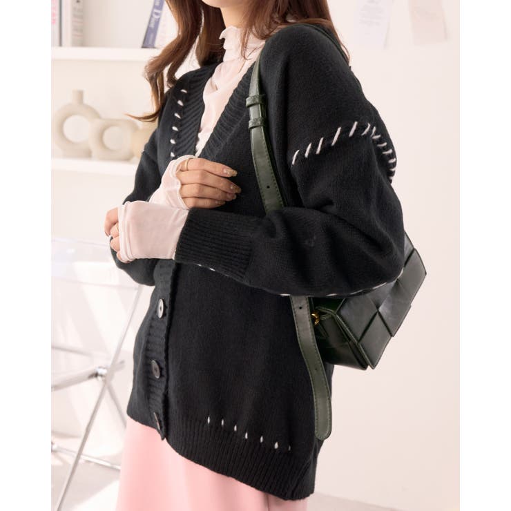 ステッチラインニットカーディガン[品番：ORGW0007882]｜Ada.（エイダ