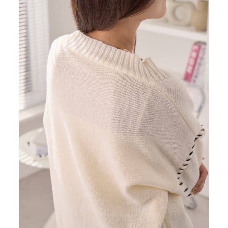 ステッチラインニットカーディガン[品番：ORGW0007882]｜Ada.（エイダ 