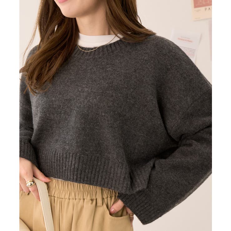 袖口ワイドショートニット[品番：ORGW0007982]｜Ada.（エイダ）の