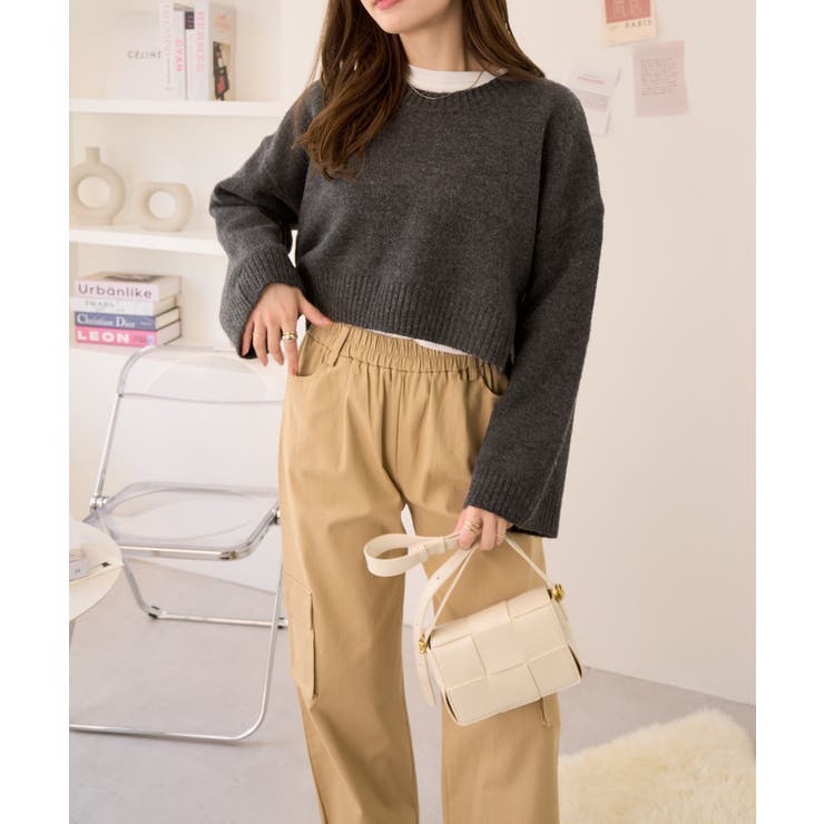 MAYDI ニット ショート セーター MAYDI ニット ショート セーター