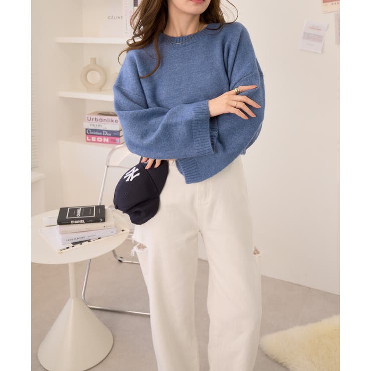 袖口ワイドショートニット[品番：ORGW0007982]｜Ada.（エイダ）の