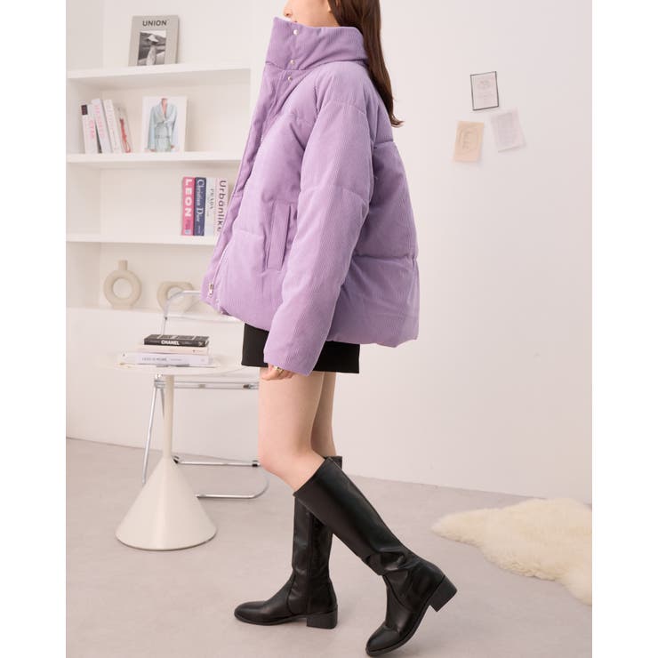 Didot showroom ワークジャケットダウン　ベージュ　コーデュロイ コーデュロイダウンジャケット[dk1332] | レディース