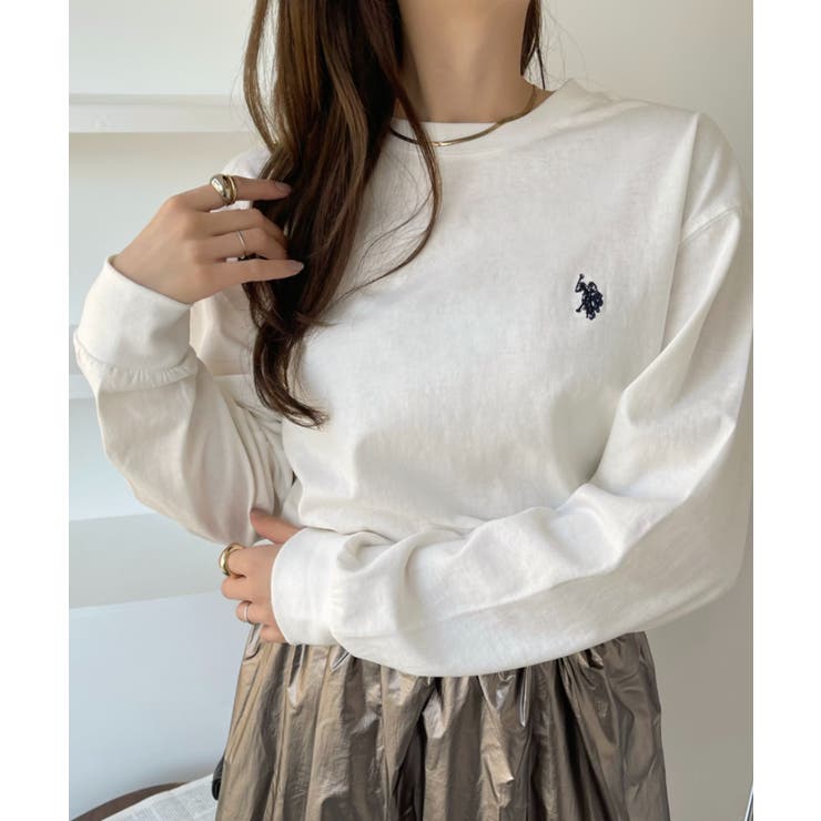 お手軽価格で贈りやすい U.S.POLO ASSN. クルーロングスリーブTシャツ[品番 その他の袖丈