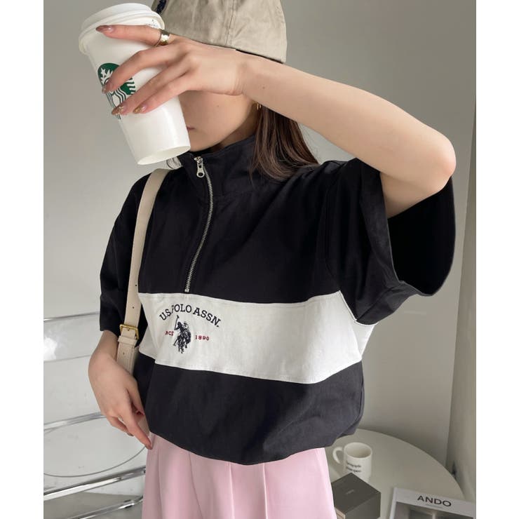 U.S.POLO ASSN. レトロポロハーフジップ | Ada. | 詳細画像15 