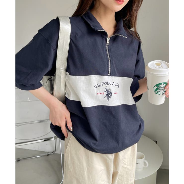 U.S.POLO ASSN. レトロポロハーフジップ[品番：ORGW0008078