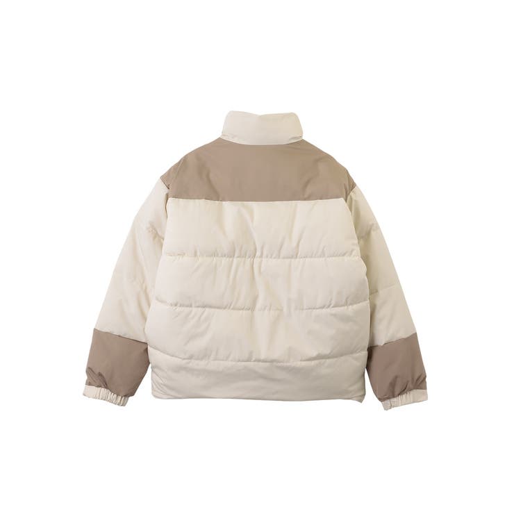 ワッペン デザイン 中綿 ダウン ジャケット[品番：ORGW0008097