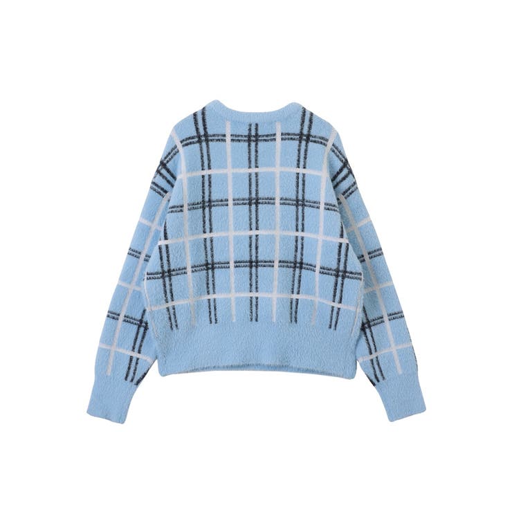 シャギー チェック ニット[品番：ORGW0008167]｜Ada.（エイダ）の