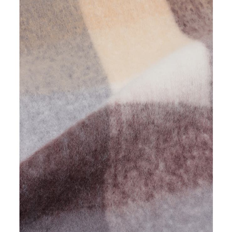 カラフル ブロックチェック ボリューム フリンジ マフラー | Ada. | 詳細画像34 