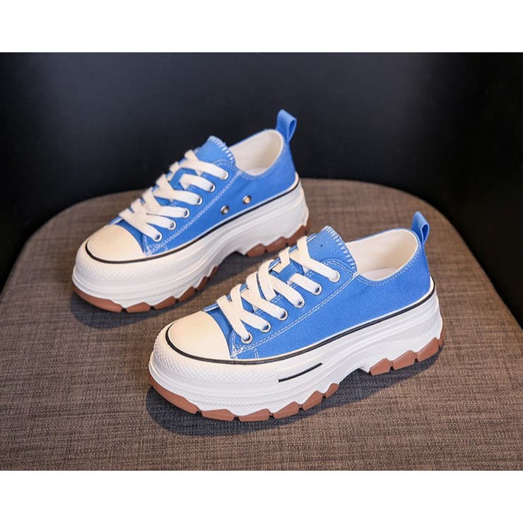 【美品】 ボリューム 厚底 スニーカー[品番：ORGW0008182 トラックソール 靴