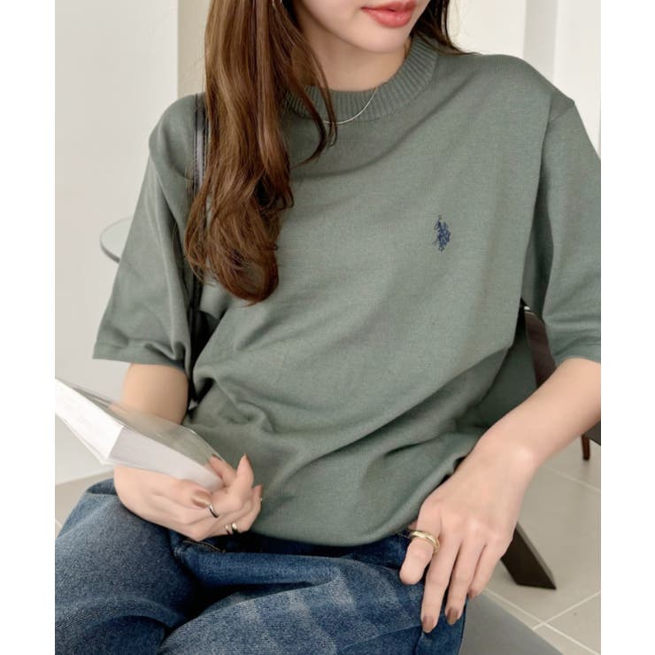 tシャツ シルクタッチ ショートスリーブ セーターTシャツ レディース Calvin Klein｜(W)【公式ショップ】 カルバンクライン シルク