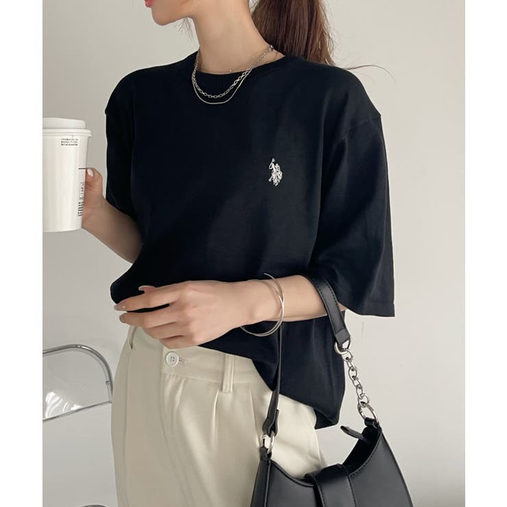 【美品】H ビューティーアンドユース ジグザグ ショートスリーブ サマーニット H BEAUTY&YOUTH UNITED ARROWS（エイチビューティーアンドユース