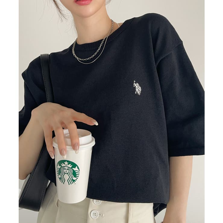 U.S.POLO ASSN. クルー ショートスリーブ ニット Tシャツ | Ada. | 詳細画像37 