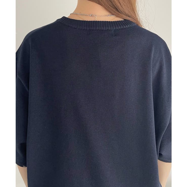 tシャツ リネン ショートスリーブ ニット レディース 新作・レディース綿麻Tシャツ、文芸風リラックスフィット立襟