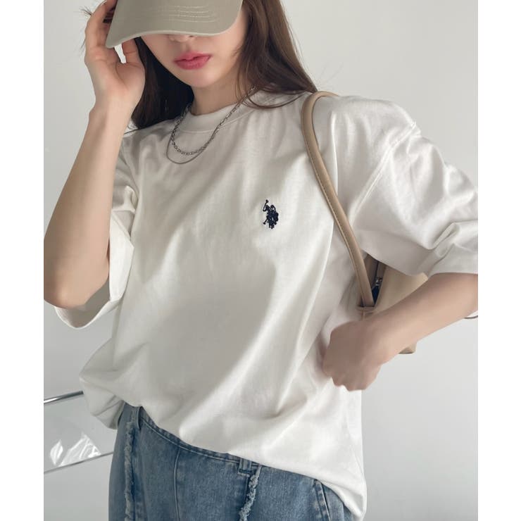 高い素材 ASSN. U.S.POLO クルー Tシャツ[品番 ショートスリーブ XLサイズ以上