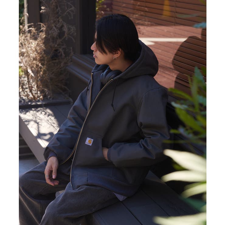 Carhartt カーハート】ダックキルティングフードジャケットアクティブ