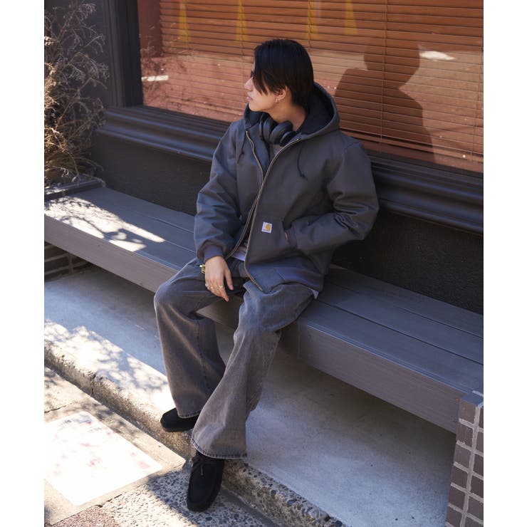 Carhartt カーハート】ダックキルティングフードジャケットアクティブ