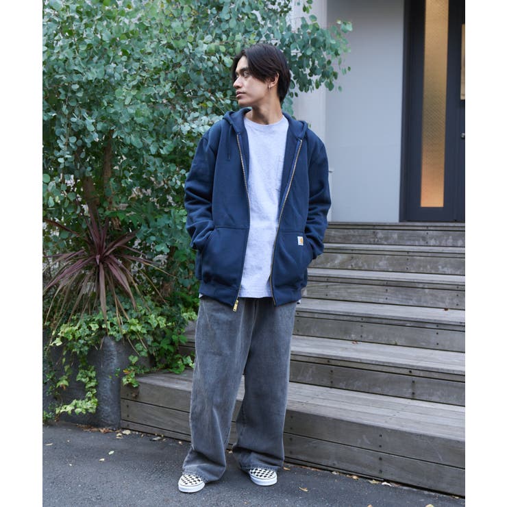 80's Carhartt ナス紺　パーカー　鬼フェード　アメカジ　ストリート 80s Carhartt ジップパーカー カーハート 古着 ヴィンテージ - メルカリ