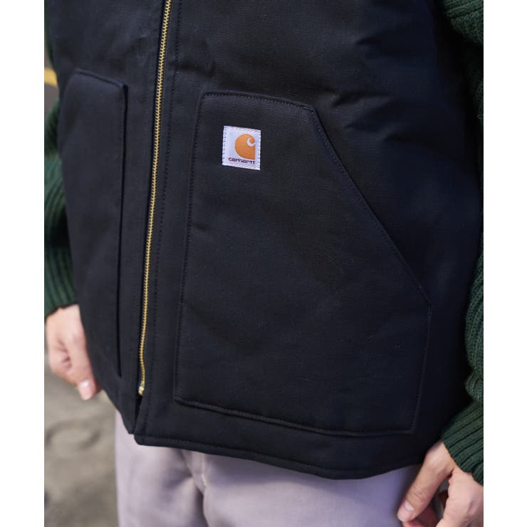 ブラウン】【Carhartt/カーハート】ダックキルティングベスト V01[品番