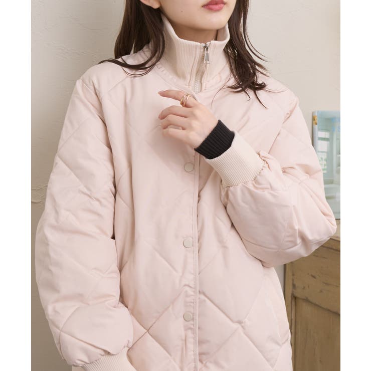 レビュー高評価の商品！ リブ デザイン ブルゾン[品番：ORGW0008346]｜Ada キルティング ジャケット・アウター