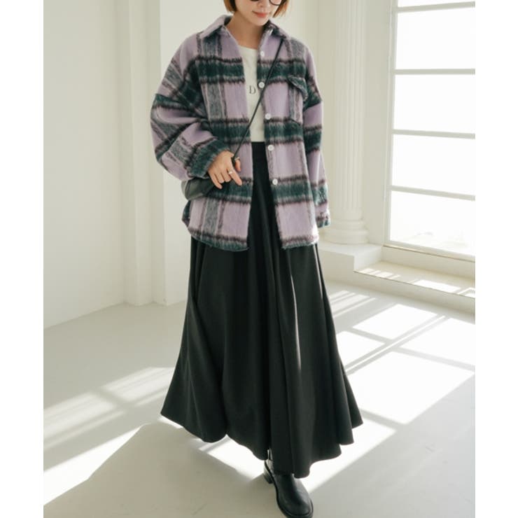 ESTNATION ハイウエスト ボックスタック プリーツスカート ESTNATION / ハイウエスト ボックスタック プリーツスカート