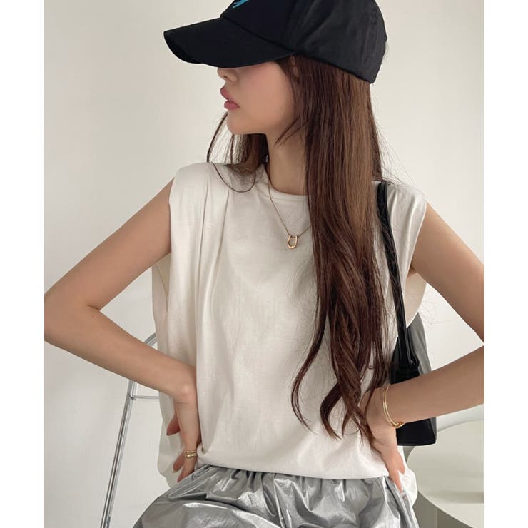Ada. タンクトップ ノースリーブ レースデザイン レディース