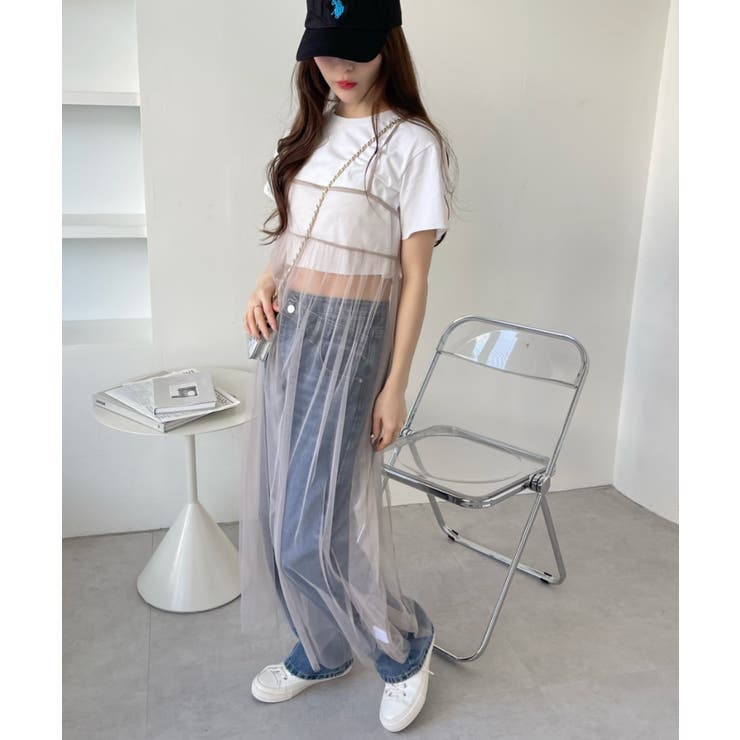 チュール 2WAY キャミワンピース[品番：ORGW0008505]｜Ada