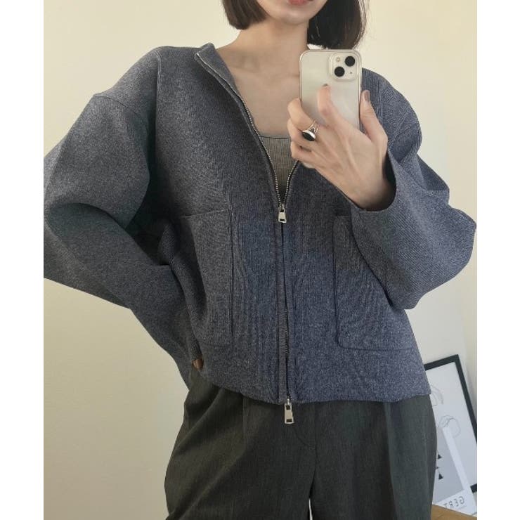 ポケット付き ジップ ニット[品番：ORGW0008558]｜Ada.（エイダ