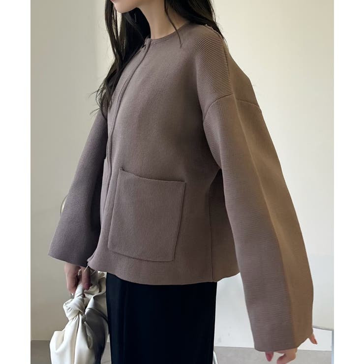 ポケット付き ジップ ニット | Ada. | 詳細画像55