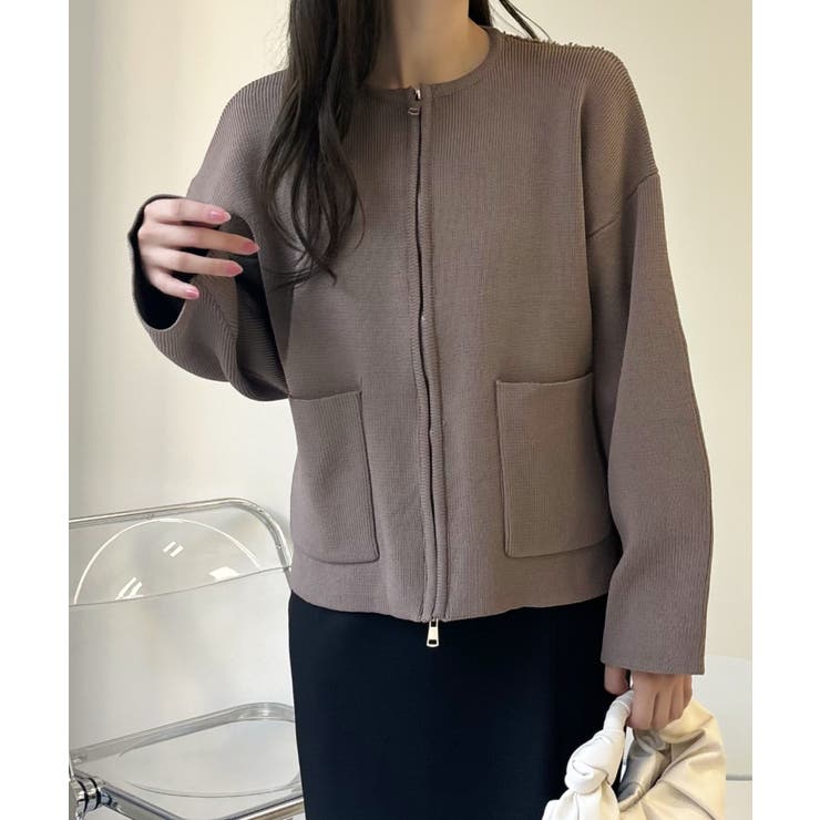 ポケット付き ジップ ニット | Ada. | 詳細画像58