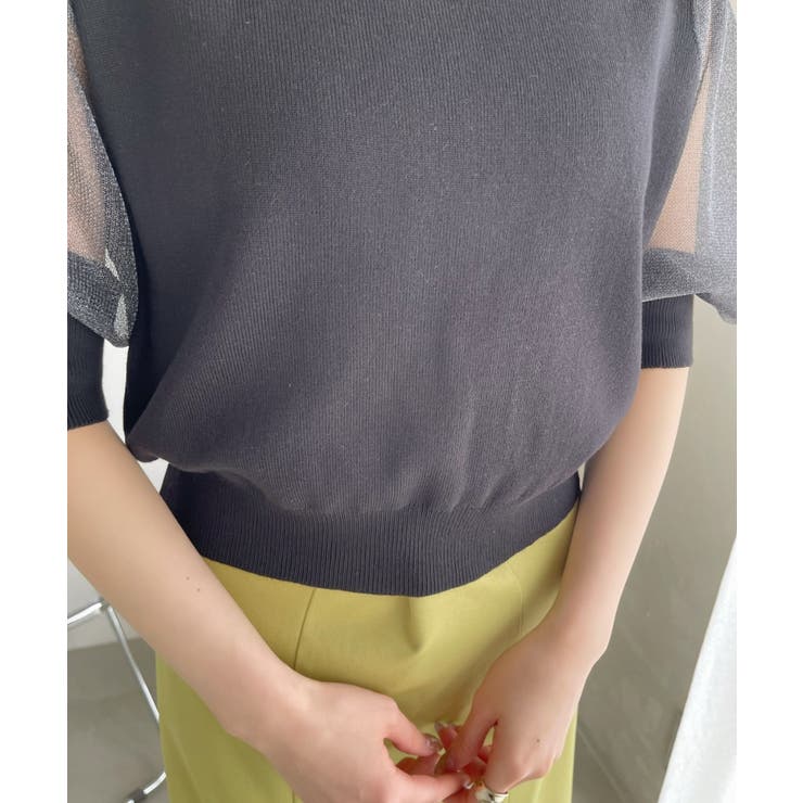 LAVANDA♡シアースリーブニット♡ シアースリーブコンビニット|LANVIN en Bleu | LANVIN en Bleu