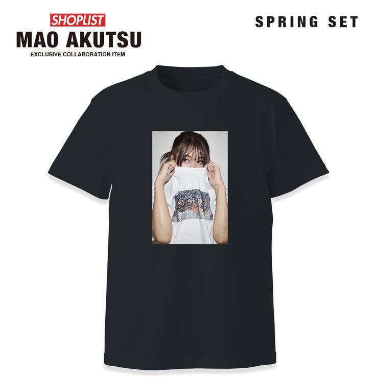 期間限定_特典付」SHOPLIST×MAO_AKUTSU半袖フォトTシャツ[品番 ...