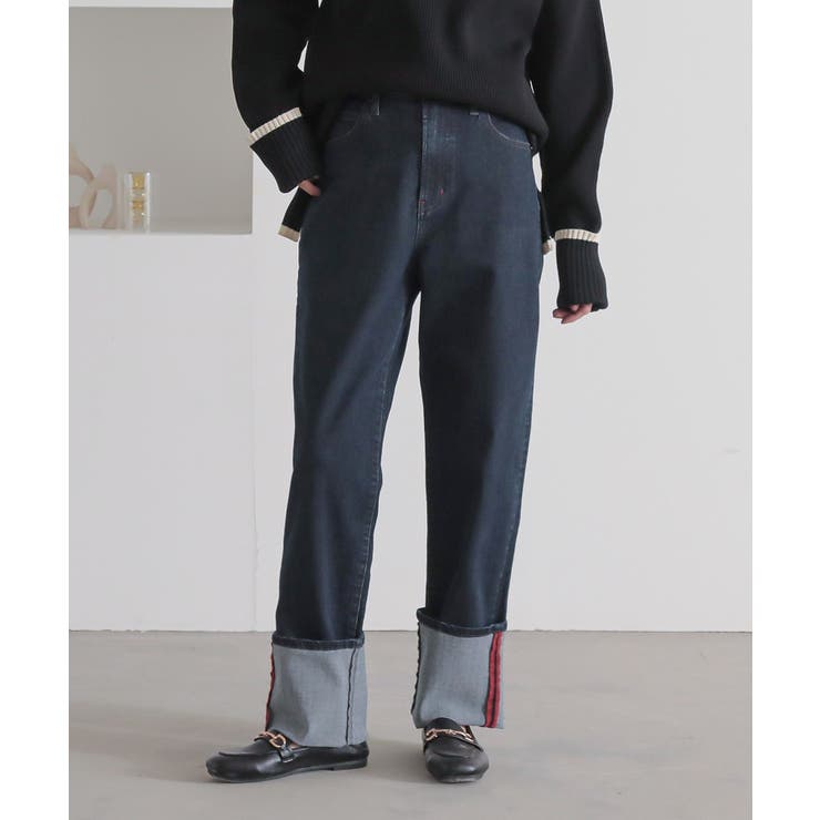 n'OrLABELロールアップストレートデニムパンツ[品番 n'OrLABELロールアップストレートデニムパンツ[品番