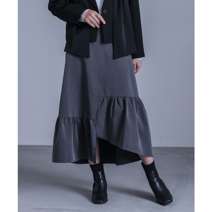 グレー | kOhAKUアシンメトリースカート | osharewalker