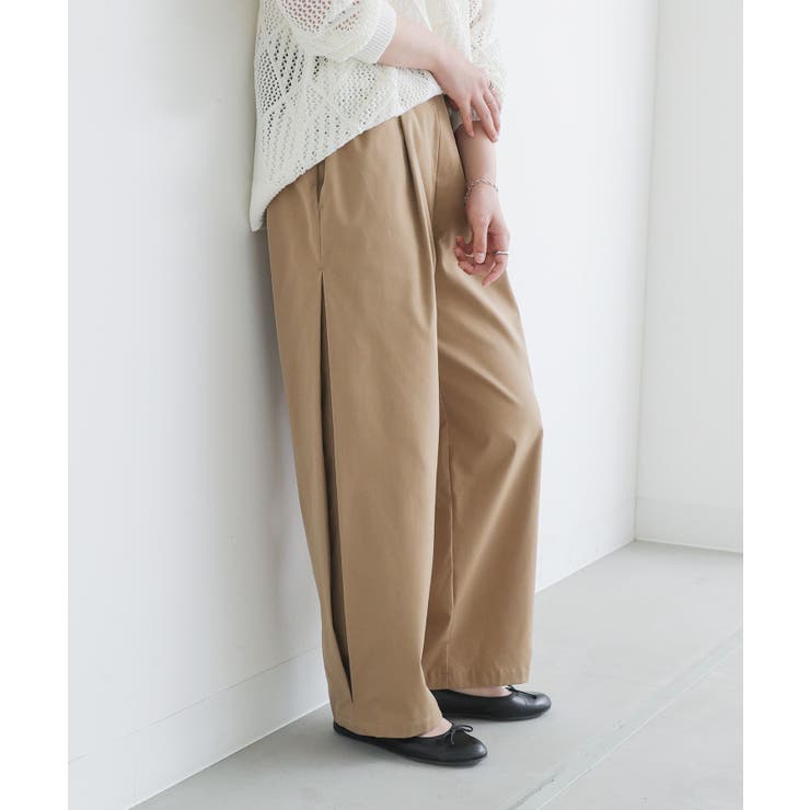 ベージュ | n'OrLABELサイドタックパンツ  | osharewalker