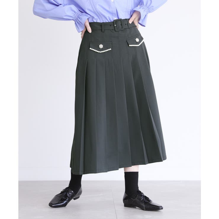 グレー | somari imaginationプリーツスカート  | osharewalker