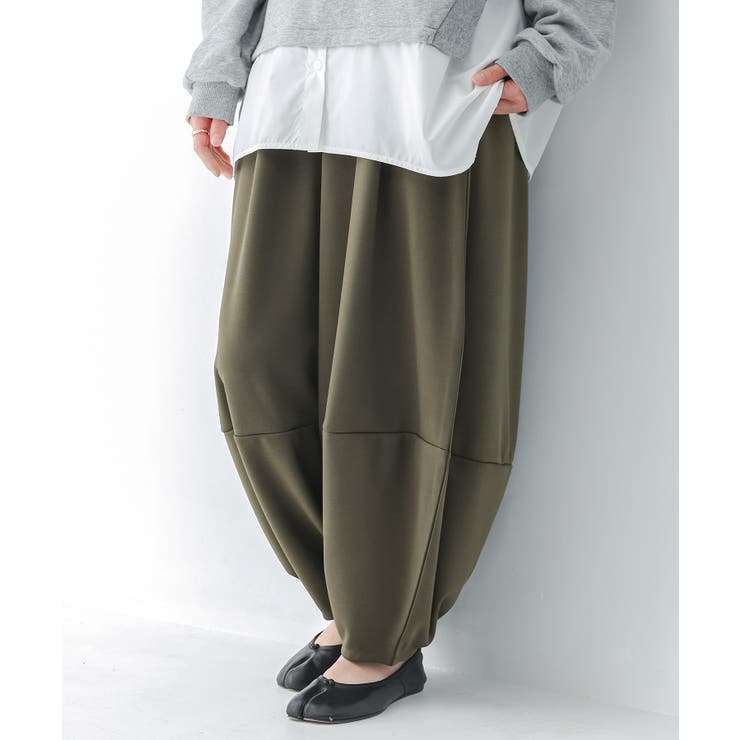 カーキ | n'OrLABELポンチコクーンパンツ  | osharewalker